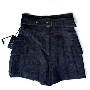 Derek Lam Corset Belted Shorts 0